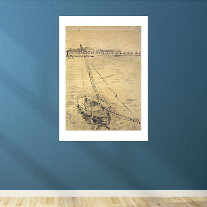 Vincent Van Gogh - Sailing Boat on the Seine at Asnieres, 1887