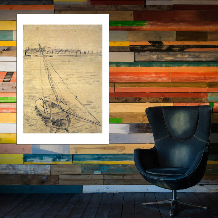 Vincent Van Gogh - Sailing Boat on the Seine at Asnieres, 1887