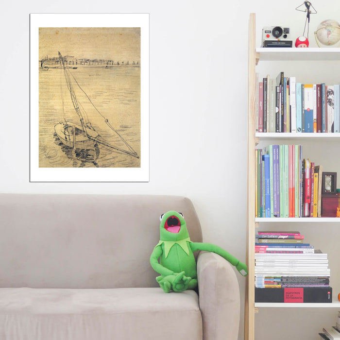 Vincent Van Gogh - Sailing Boat on the Seine at Asnieres, 1887