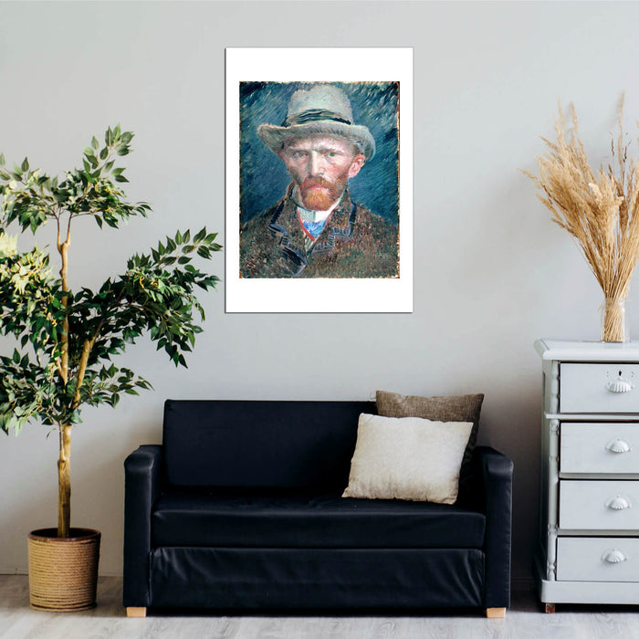 Vincent Van Gogh - Self Portrait with Grey Felt Hat, 1887 01