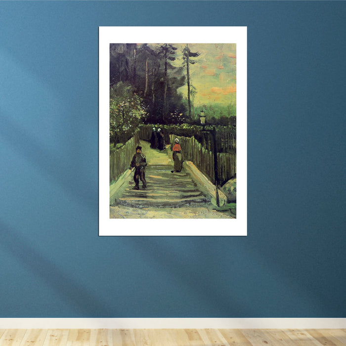 Vincent Van Gogh - Sloping Path in Montmartre, 1886
