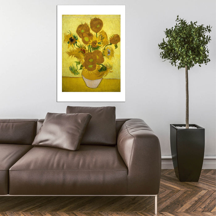 Vincent Van Gogh - Still Life - Vase with Fifteen Sunflowers