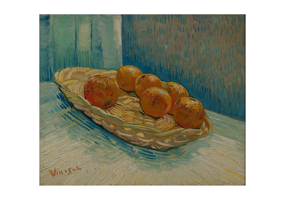 Vincent Van Gogh - Still Life with Basket and Six Oranges, 1887