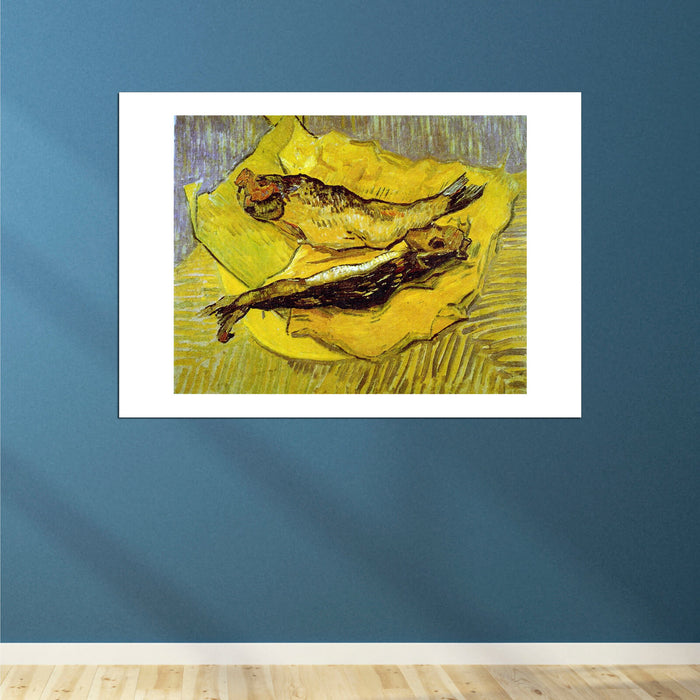 Vincent Van Gogh - Still Life with Smoked Herrings on Yellow Paper
