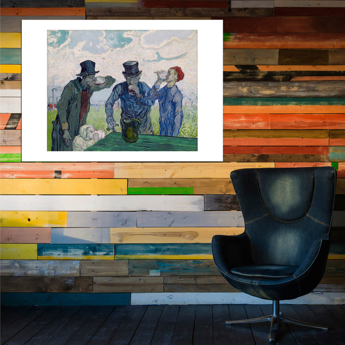 Vincent Van Gogh – Drinkers Giclee Fine Art Print On Canvas, Unframed, Reproduction