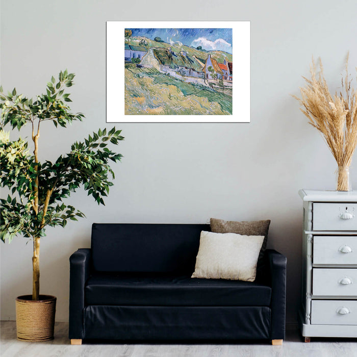 Vincent Van Gogh A Group of Cottages, 1890