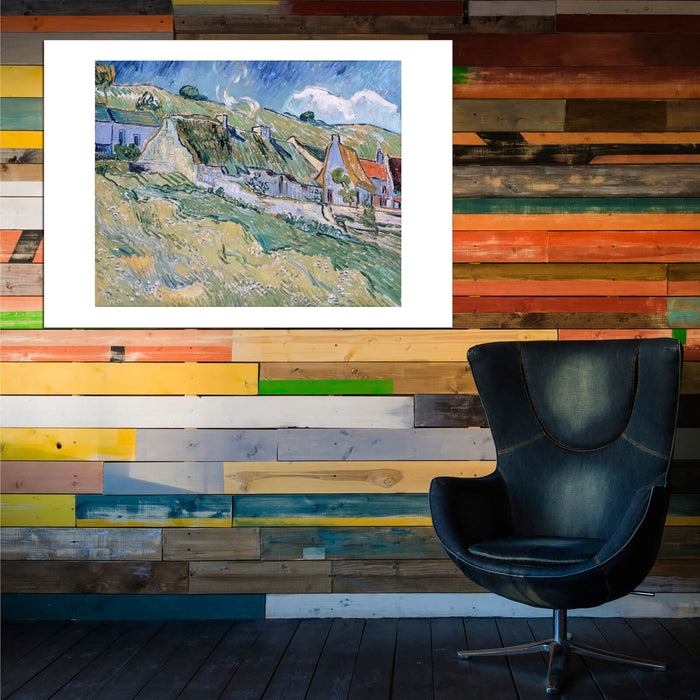 Vincent Van Gogh A Group of Cottages, 1890