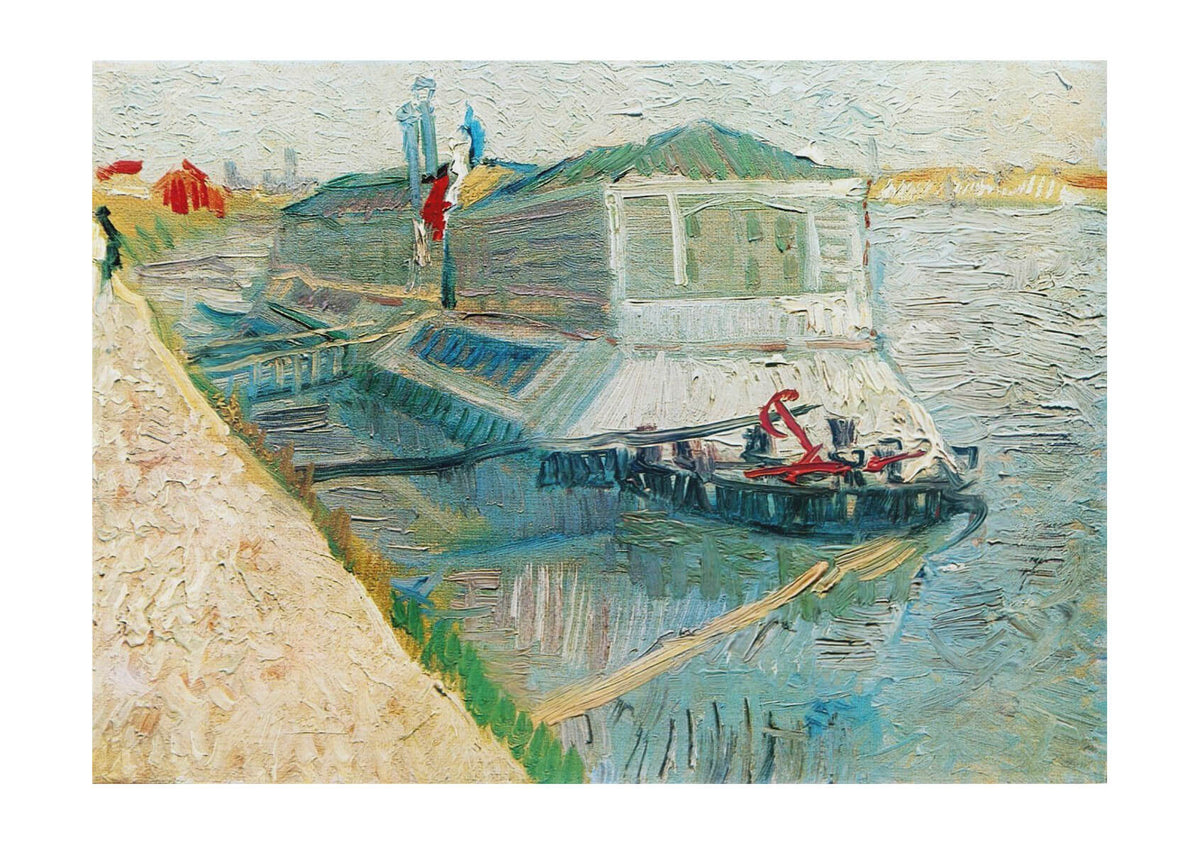Vincent Van Gogh Bathing Float on the Seine at Asnieres, 1887 ...