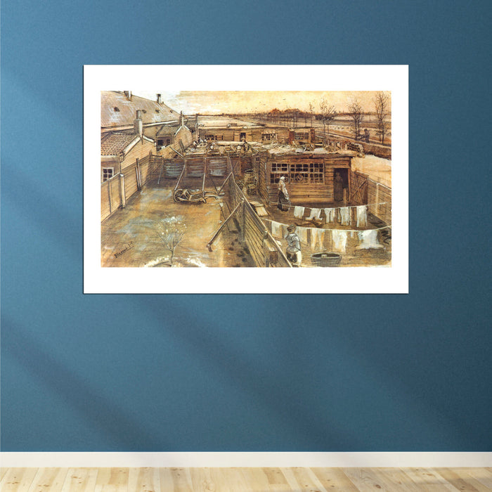 Vincent Van Gogh Carpenter`s Workshop Seen from the Artist`s Studio, 1882