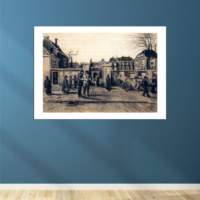Vincent Van Gogh Entrance to the Pawn Bank, The Hague, 1882