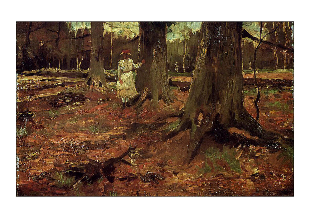 Vincent Van Gogh Girl in White in the Woods, 1882