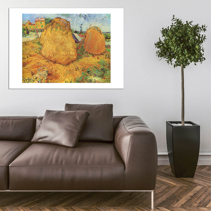 Vincent Van Gogh Haystacks in Provence