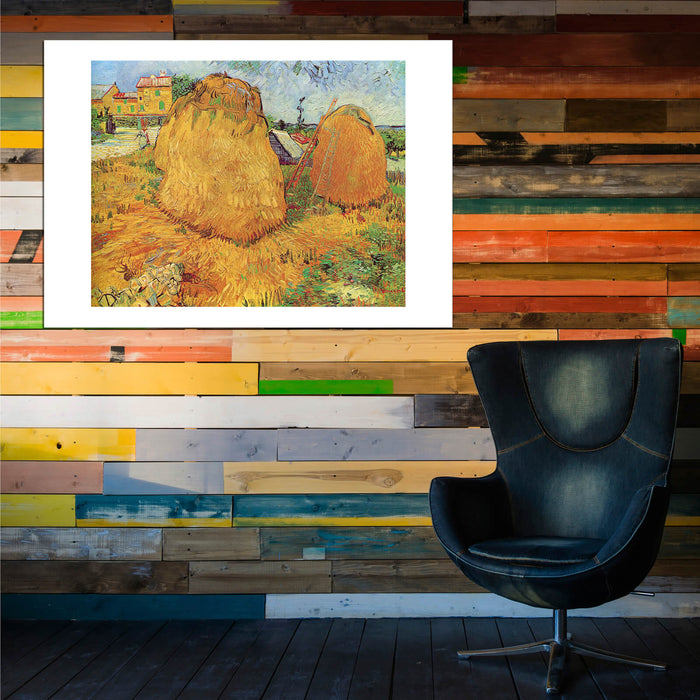 Vincent Van Gogh Haystacks in Provence