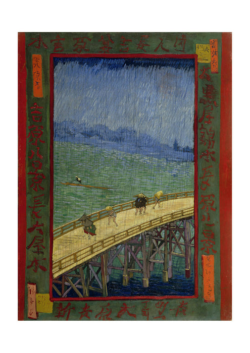 Vincent Van Gogh Japanese - The Bridge in the Rain (after Hiroshige), 1887
