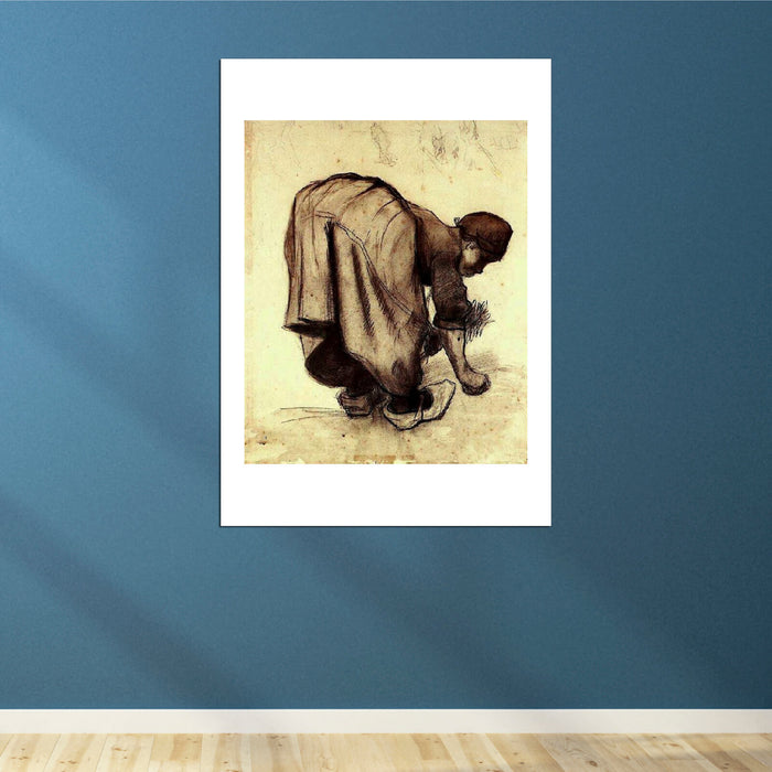Vincent Van Gogh Peasant Woman Bending Over, 1885