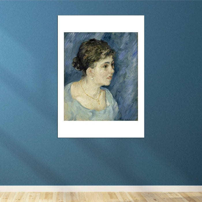 Vincent Van Gogh Portrait of a Woman in Blue, 1885