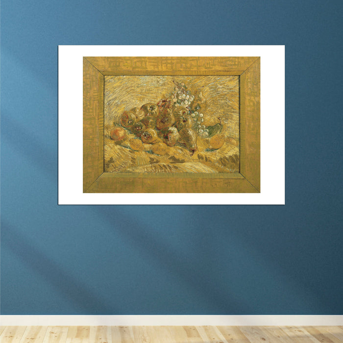 Vincent Van Gogh Quinces, Lemons, Pears and Grapes (Framed), 1887-88