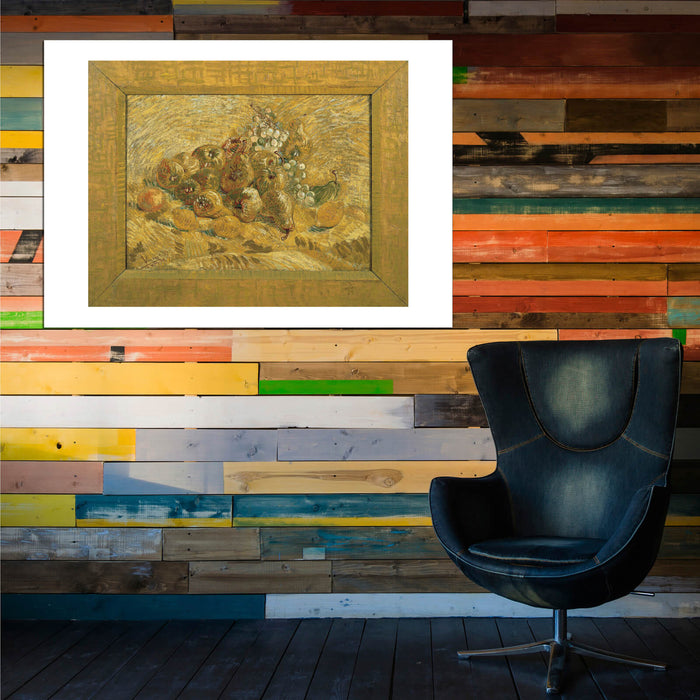 Vincent Van Gogh Quinces, Lemons, Pears and Grapes (Framed), 1887-88