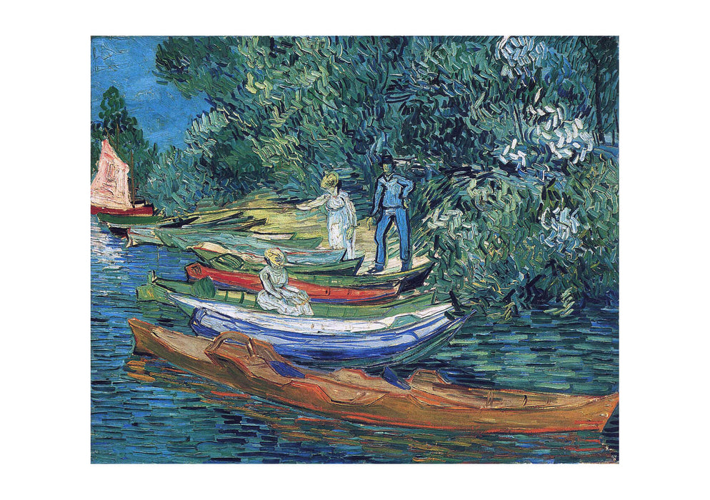 Vincent Van Gogh Rowing Boats on the Banks of the Oise, 1890