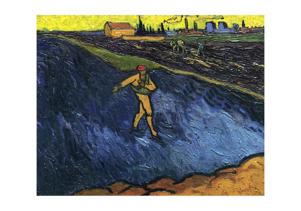 Vincent Van Gogh Sower - Outskirts of Arles in the Background, 1888