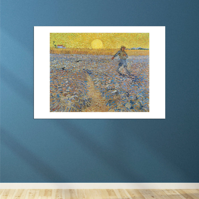 Vincent Van Gogh Sower with Setting Sun (after Millet), 1888