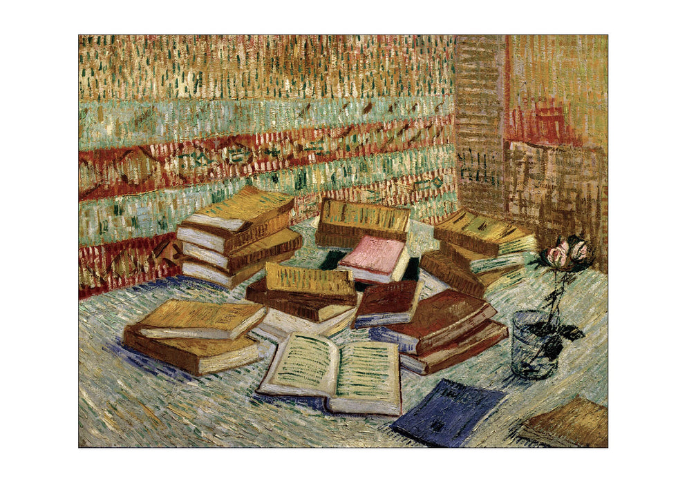 Vincent Van Gogh Still Life - French Novels and Rose, 1888