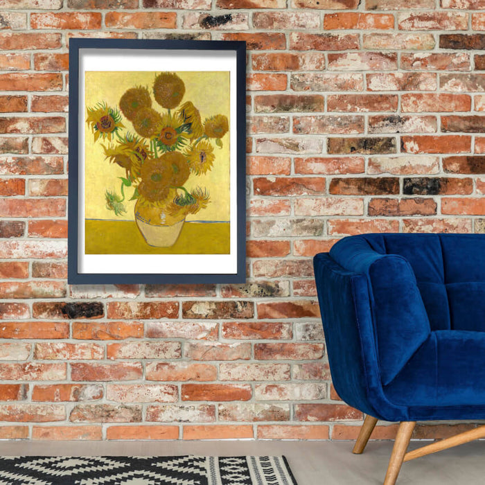 Vincent Van Gogh Still Life - Vase with Fifteen Sunflowers, 1888