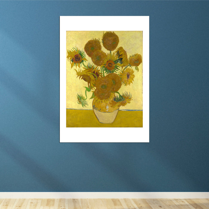 Vincent Van Gogh Still Life - Vase with Fifteen Sunflowers, 1888