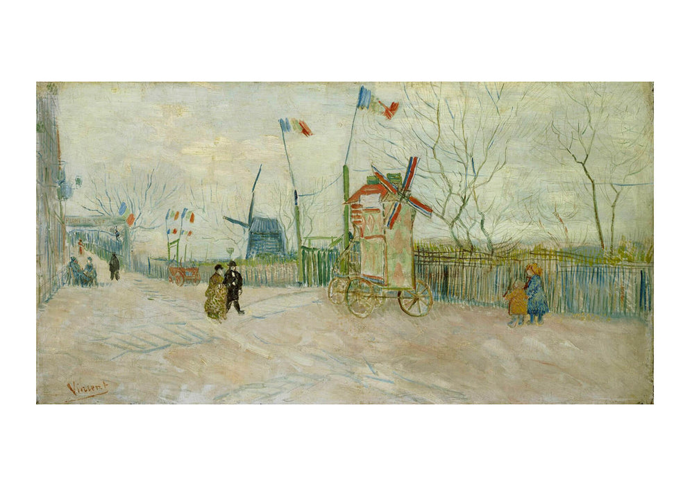 Vincent Van Gogh The Allotments at Montmartre, 1887