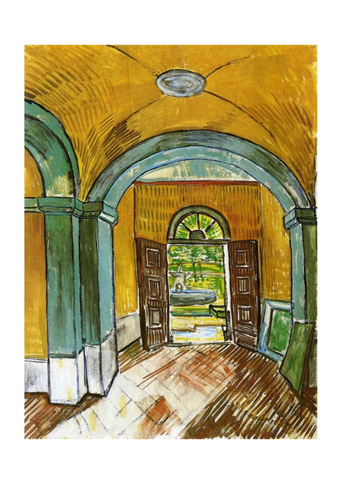 Vincent Van Gogh The Entrance Hall of Saint-Paul Hospital, 1889