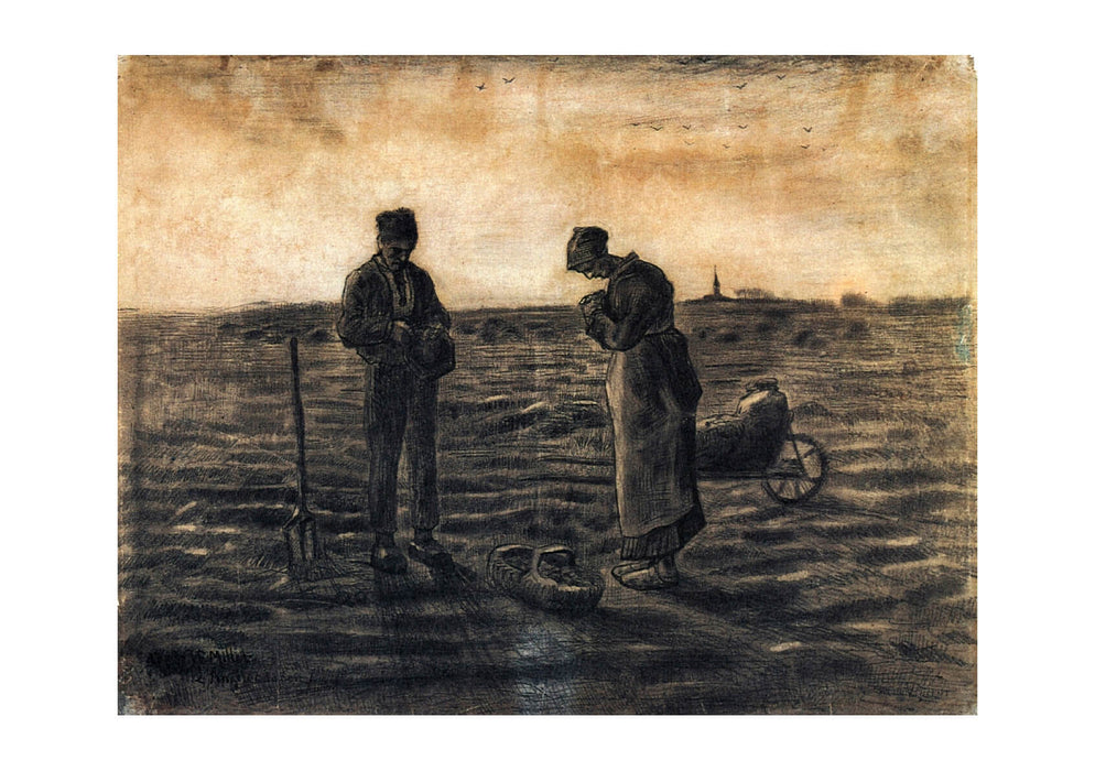 Vincent Van Gogh The Evening Prayer (after Millet), 1881