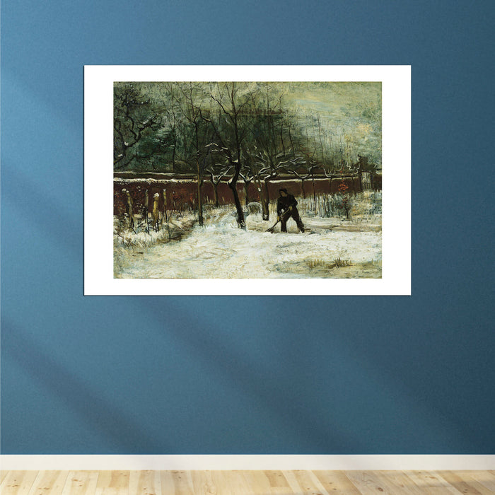 Vincent Van Gogh The Parsonage Garden at Nuenen in the Snow, 1885 2