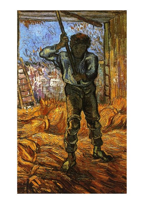 Vincent Van Gogh The Thresher (after Millet), 1889