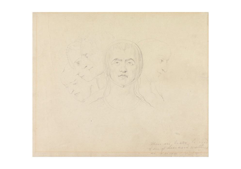 William Blake - Five Visionary Heads of Women