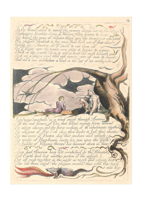 William Blake - In the Flames Stood