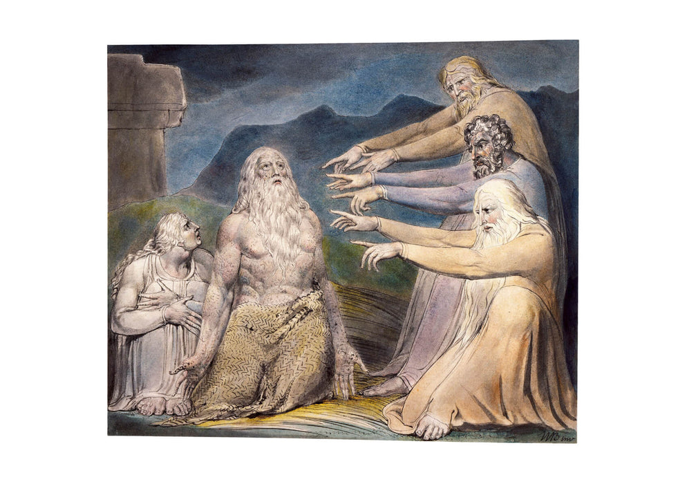 William Blake - Job Rebuked by His Friends