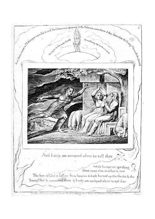 William Blake - Life of William Blake 2 Job plate 4