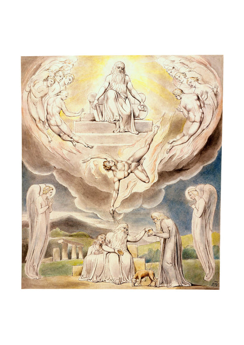 William Blake - Satan Going Forth from the Presence of the Lord