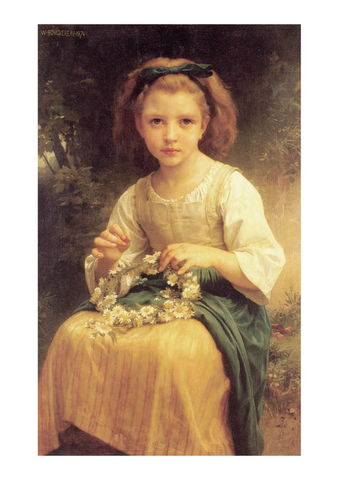 William Bouguereau - Child Braiding A Crown (1874)