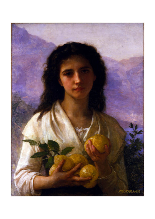 William Bouguereau - Girl Holding Lemons (1899)