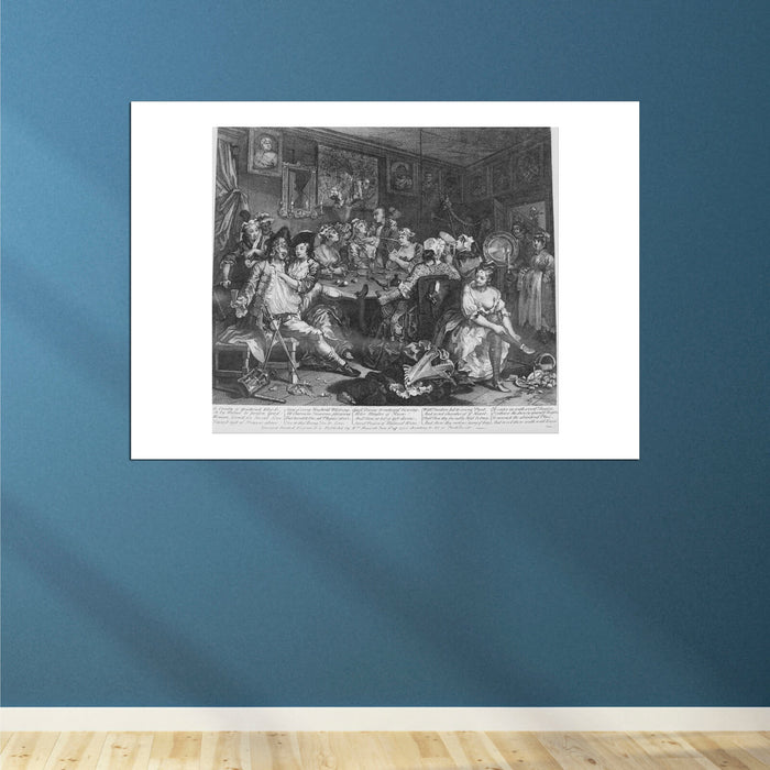 William Hogarth - A Rake's Progress Plate 3 The Tavern Scene