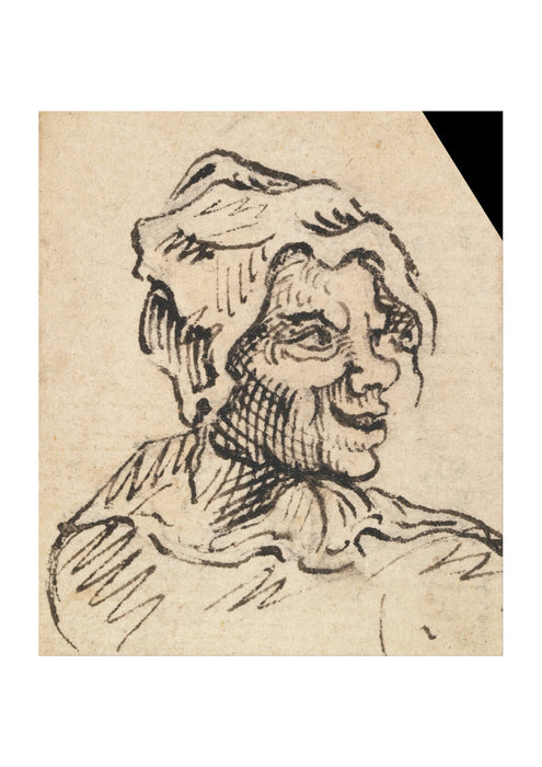 William Hogarth - Grotesque Female Head