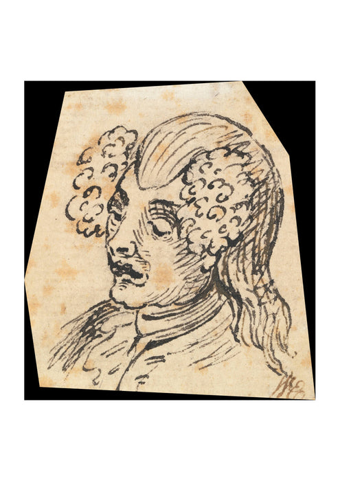 William Hogarth - Grotesque Male Head 3