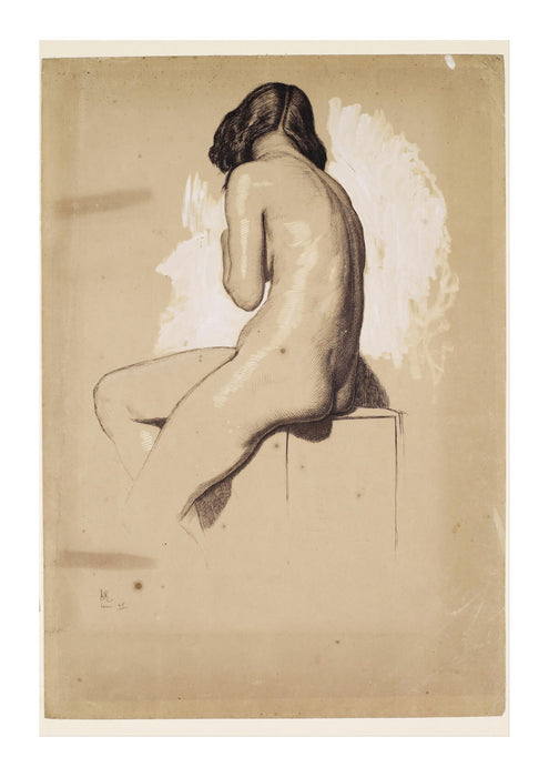 William Holman - Female Nude Study from behind