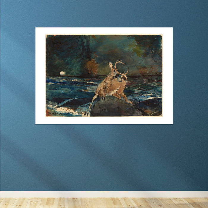 Winslow Homer - A Good Shot Adirondacks