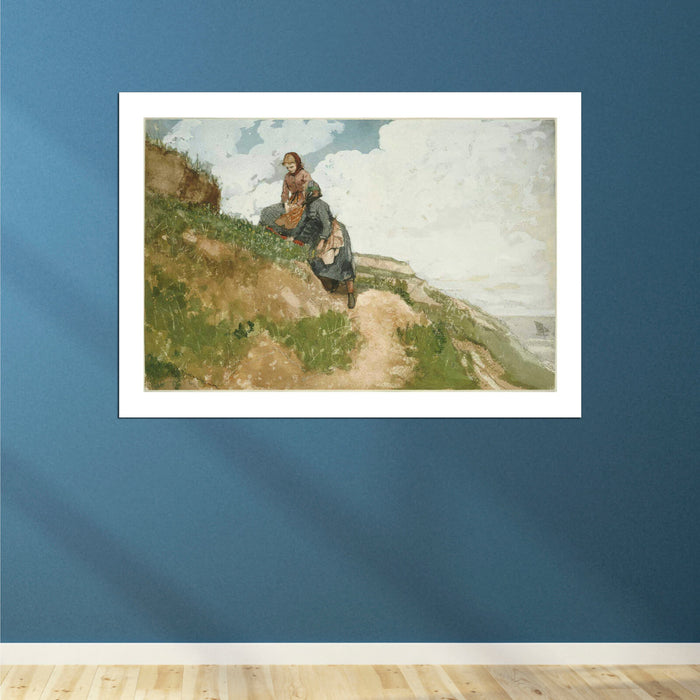 Winslow Homer - Girls on a Cliff (1881)