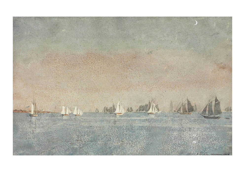 Winslow Homer - Gloucester Harbor Fishing Fleet (1880)