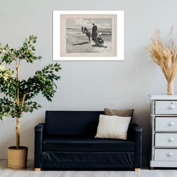 Winslow Homer - High Tide Grey Scale