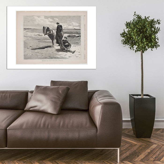 Winslow Homer - High Tide Grey Scale