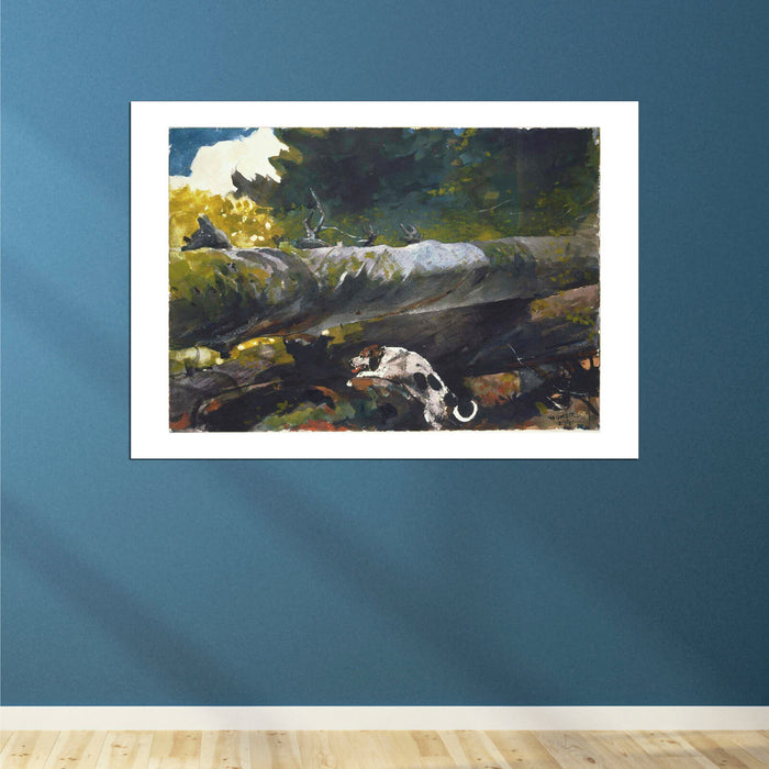 Winslow Homer - Hunting Dog among dead trees